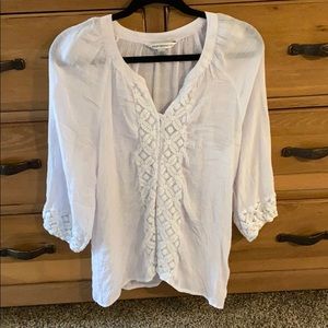 White lightweight ladies blouse